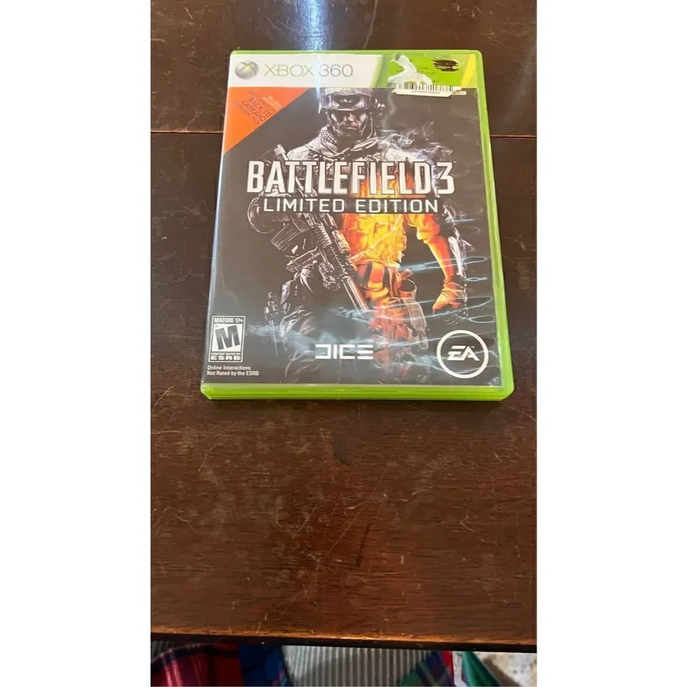 BATTLEFIELD 3 LIMITED EDITION XBOX 360 2 DISKS ORIGINAL MANUAL & CASE